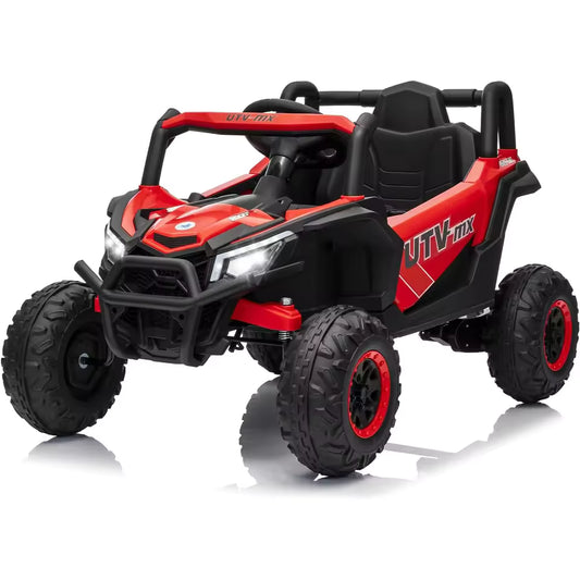 12V Kids Ride On Car,UTV Truck with Remote Control,4WD/2WD Switchable,Electric Vehicle with 4 Spring Suspension for Ages 3-8 Y