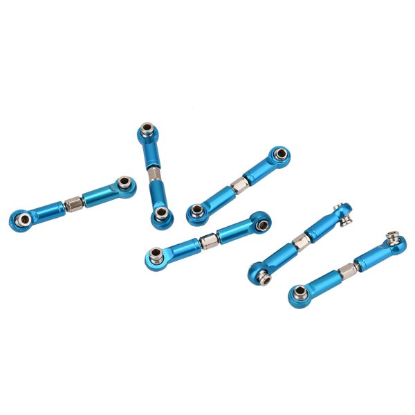 RC Truck Upgrade Parts Metal Steering Linkage Rods Set for WLtoys 1/18 Model Car - Image 9