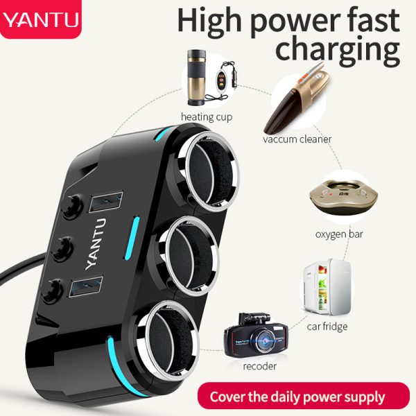 12V USB Waterproof Car Charger Socket With LED Voltmeter - Image 2