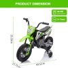 Electric Dirt Bike for Kids with Training Wheels, Twist Grip Throttle, 12V Kids Motorcycle, 3Mph Max Speed and Music, Ride on Motorcycle for Kids Toddlers - Image 3
