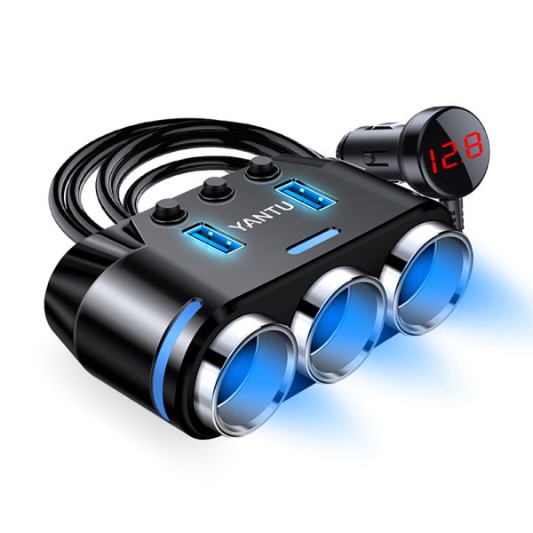 12V USB Waterproof Car Charger Socket With LED Voltmeter - Image 5